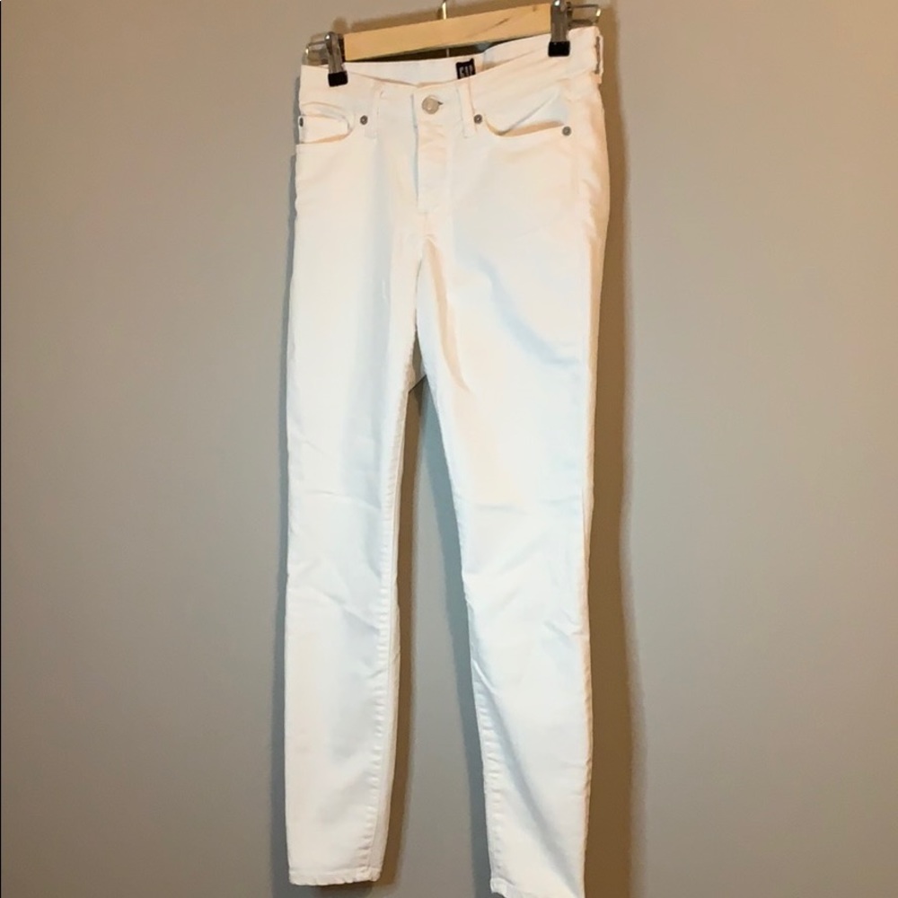 Gap Demin White Skinny Jeans/Jeggings